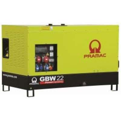 Дизельный генератор Pramac GBW 22 P в кожухе