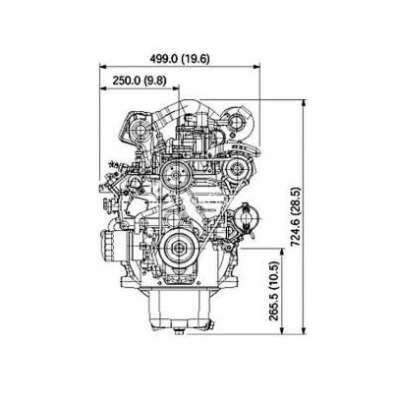 Двигатель дизельный Kubota V2403-M-T