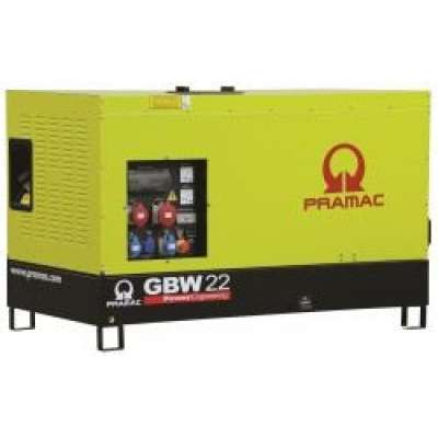 Дизельный генератор Pramac GBW 22 Y 1 фаза в кожухе с АВР